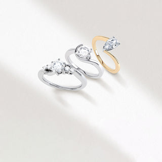 engagement ring options in different precious metals