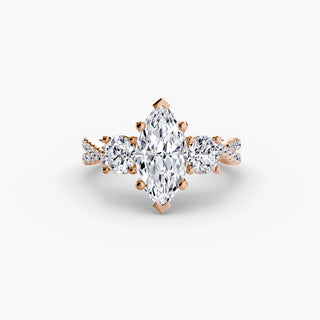 Three-Stone with Pavé Band 2
