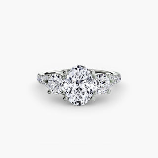 Three-Stone with Pavé Band 3