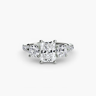 Three-Stone with Pavé Band 3