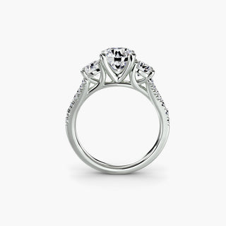 Three-Stone with Pavé Band 3