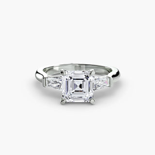 Three-Stone Ring (Baguette Side Stones)