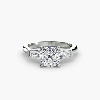 Three-Stone Ring (Baguette Side Stones)