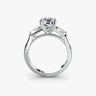 Three-Stone Ring (Baguette Side Stones)