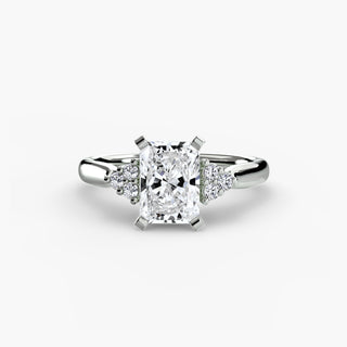 Solitaire with Cluster Shoulders 2
