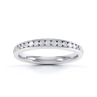 Round Channel Set Diamond Eternity Ring