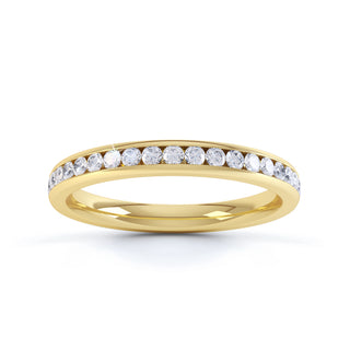Round Channel Set Diamond Eternity Ring